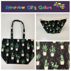 Large Tote Bag - Cactus Large Tote Bag - Cactus